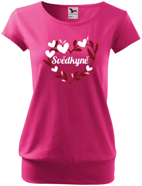 Dámské tričko Svědkyně - se srdíčky