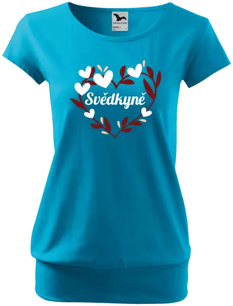 Dámské tričko Svědkyně - se srdíčky