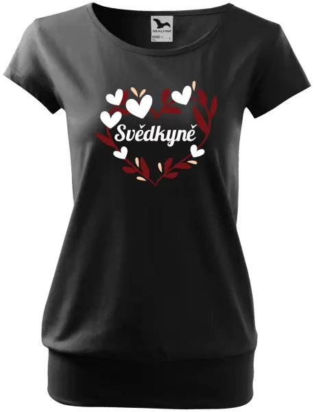Dámské tričko Svědkyně - se srdíčky