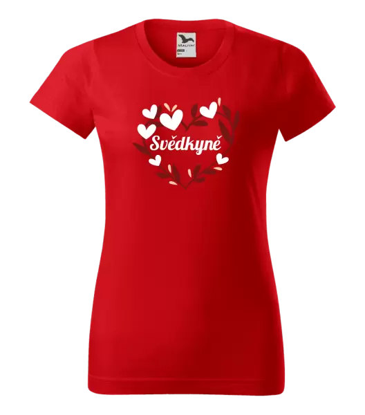 Dámské tričko Svědkyně - se srdíčky