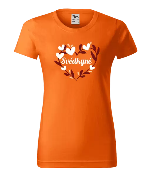 Dámské tričko Svědkyně - se srdíčky