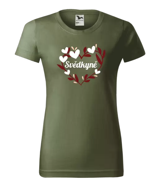 Dámské tričko Svědkyně - se srdíčky