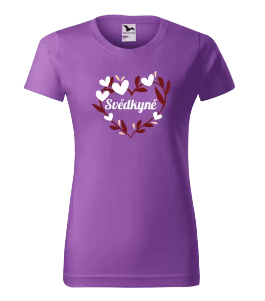 Dámské tričko Svědkyně - se srdíčky