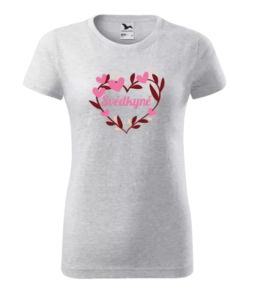 Dámské tričko Svědkyně - se srdíčky