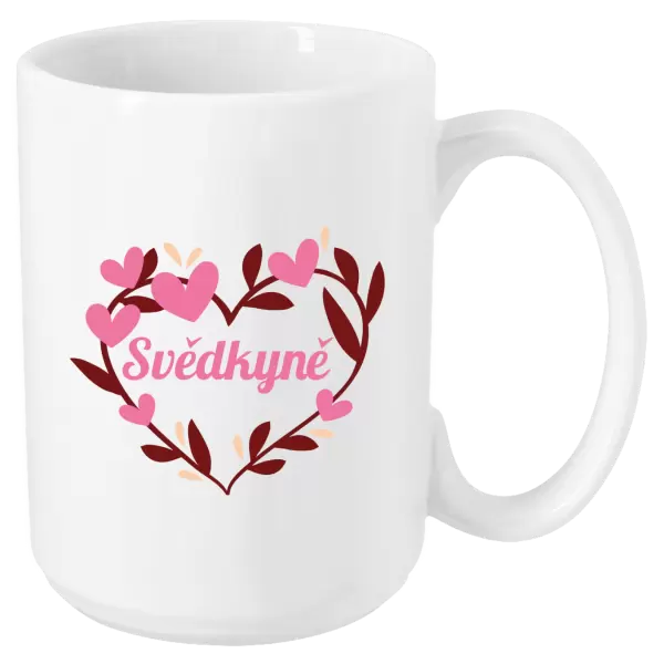 Hrnek Svědkyně - se srdíčky