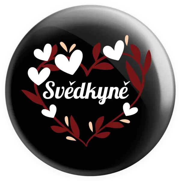 Placka Svědkyně - se srdíčky