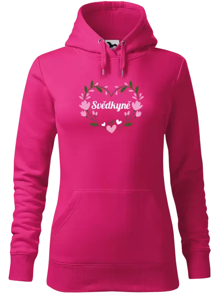Dámská mikina Svědkyně - srdce s lístečky
