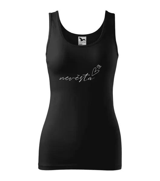 Dámské tílko Nevěsta - tenký nápis