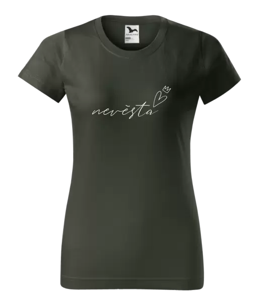 Dámské tričko Nevěsta - tenký nápis
