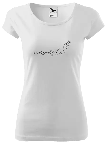 Dámské tričko Nevěsta - tenký nápis