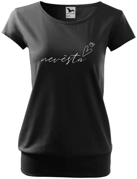 Dámské tričko Nevěsta - tenký nápis