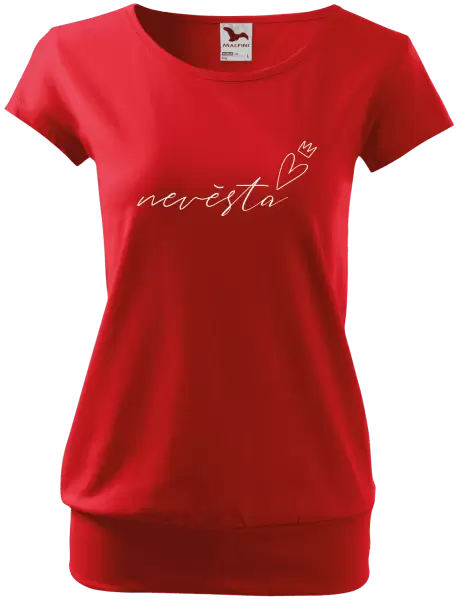 Dámské tričko Nevěsta - tenký nápis