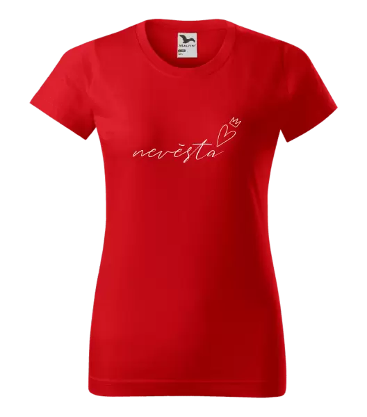 Dámské tričko Nevěsta - tenký nápis