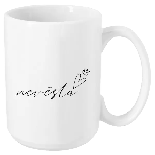 Hrnek Nevěsta - tenký nápis