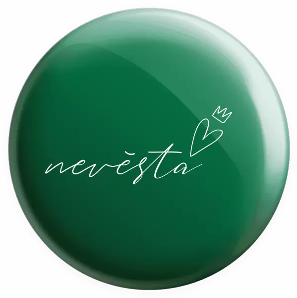 Placka Nevěsta - tenký nápis