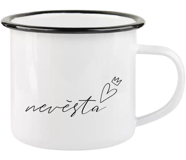 Plecháček Nevěsta - tenký nápis