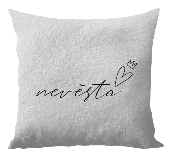 Polštář Nevěsta - tenký nápis