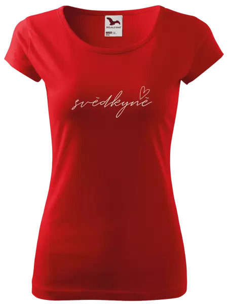 Dámské tričko Svědkyně - tenký nápis