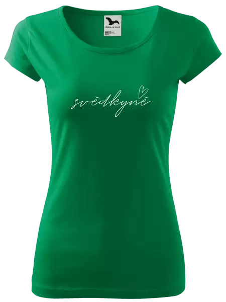 Dámské tričko Svědkyně - tenký nápis