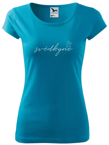 Dámské tričko Svědkyně - tenký nápis