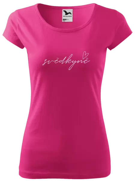 Dámské tričko Svědkyně - tenký nápis