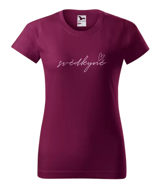 Dámské tričko Svědkyně - tenký nápis