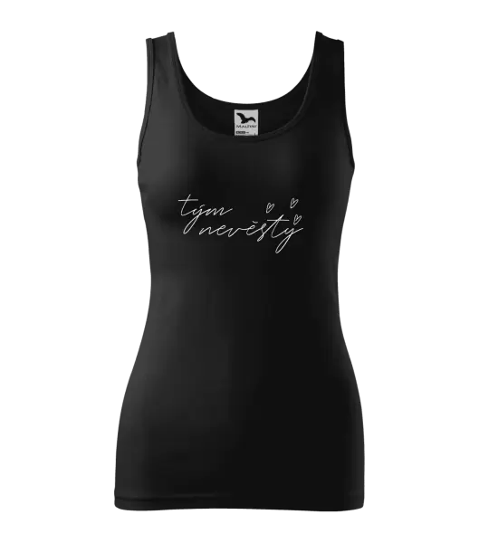 Dámské tílko Tým nevěsty - tenký nápis