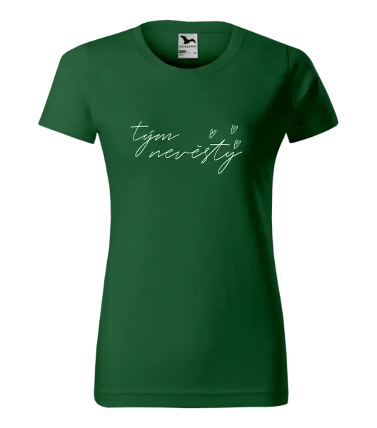 Dámské tričko Tým nevěsty - tenký nápis