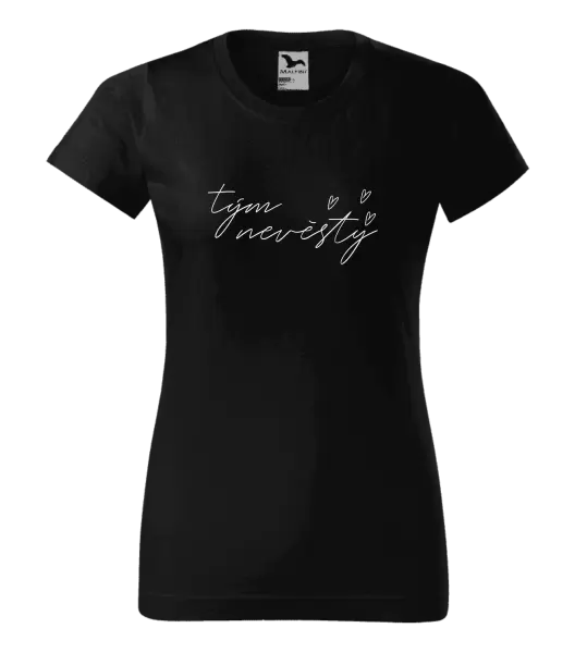 Dámské tričko Tým nevěsty - tenký nápis