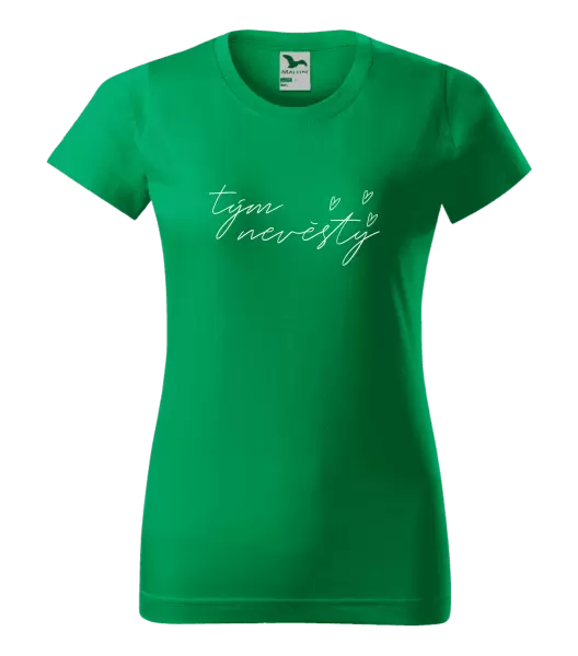 Dámské tričko Tým nevěsty - tenký nápis