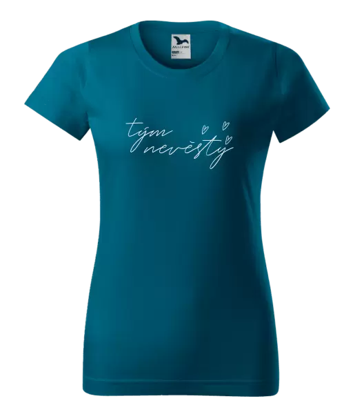 Dámské tričko Tým nevěsty - tenký nápis