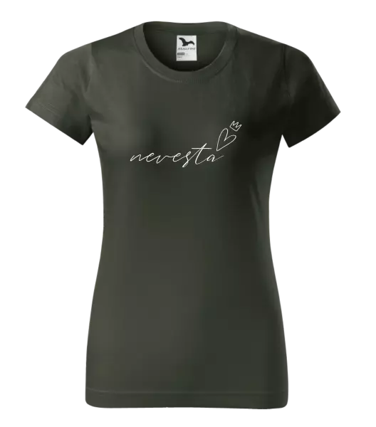 Dámske tričko Nevesta - tenký nápis