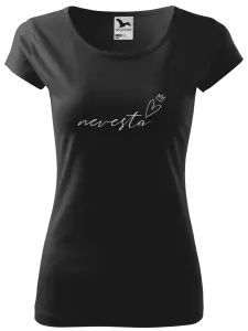 Dámske tričko Nevesta - tenký nápis