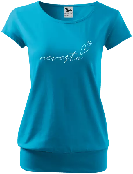 Dámske tričko Nevesta - tenký nápis