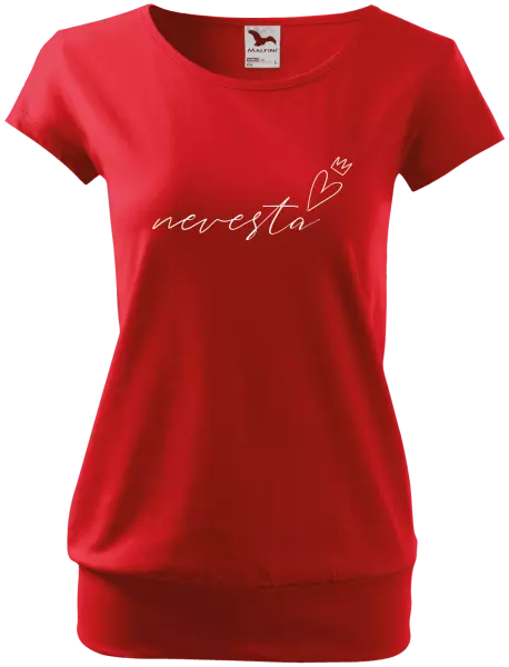 Dámske tričko Nevesta - tenký nápis