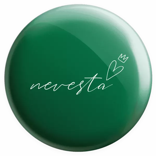 Placka Nevesta - tenký nápis