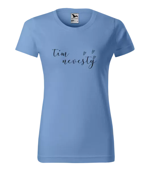 Dámske tričko Tím nevesty - tenký nápis