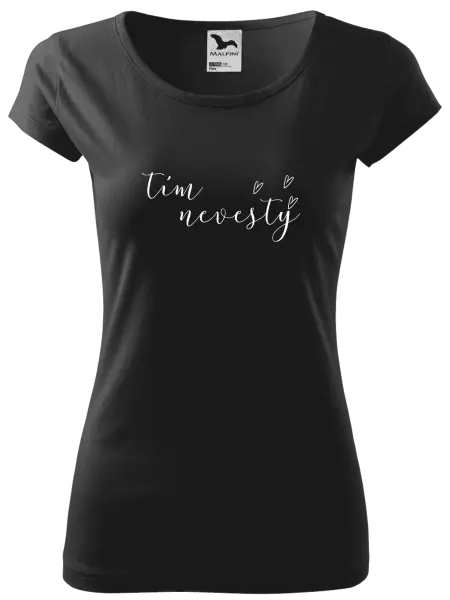 Dámske tričko Tím nevesty - tenký nápis