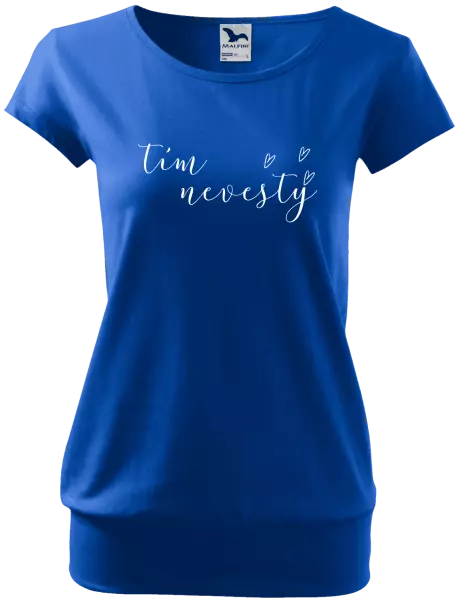 Dámske tričko Tím nevesty - tenký nápis