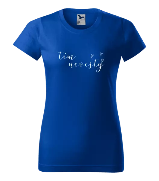 Dámske tričko Tím nevesty - tenký nápis