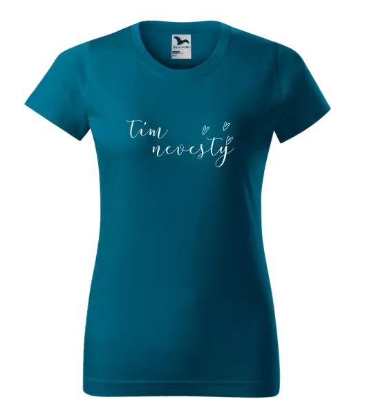 Dámske tričko Tím nevesty - tenký nápis