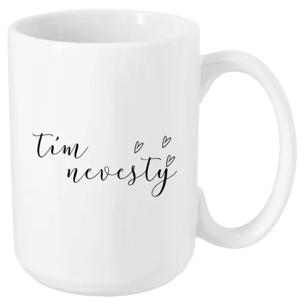 Hrnček Tím nevesty - tenký nápis