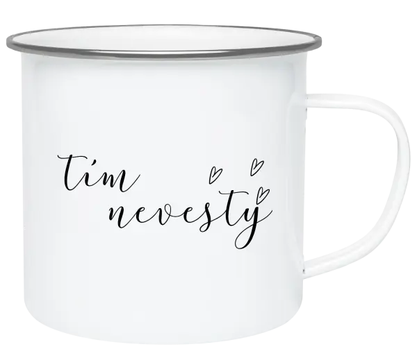 Plecháčik Tím nevesty - tenký nápis