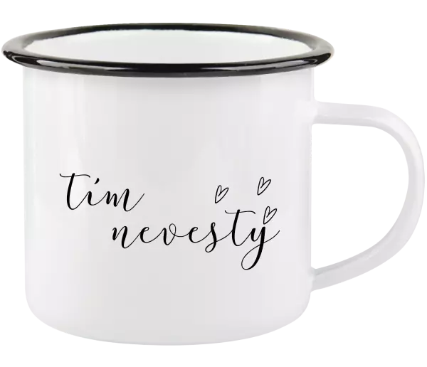 Plecháčik Tím nevesty - tenký nápis