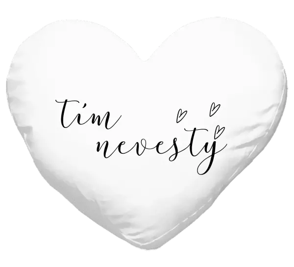 Vankúš Tím nevesty - tenký nápis