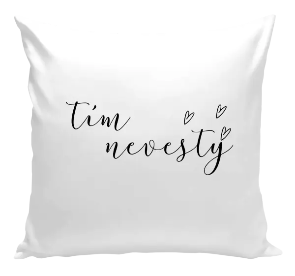 Vankúš Tím nevesty - tenký nápis