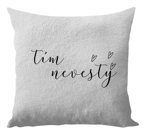 Vankúš Tím nevesty - tenký nápis