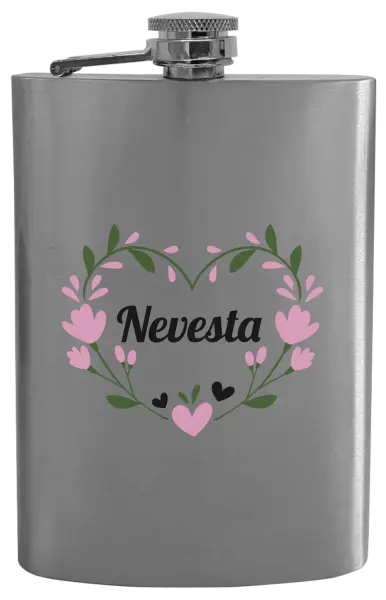 Ploskačka Nevesta - srdce s lístkami