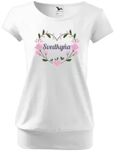 Dámske tričko Svedkyňa - srdce s lístkami