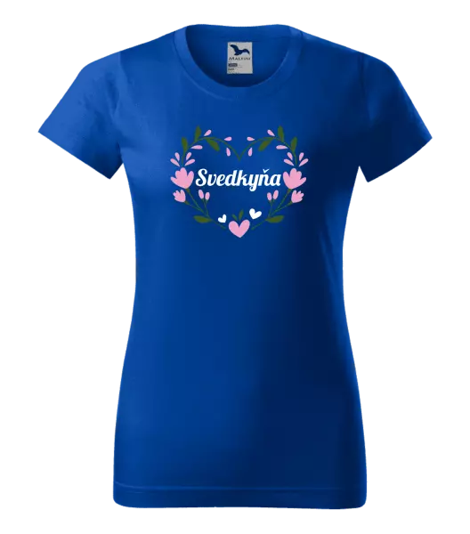 Dámske tričko Svedkyňa - srdce s lístkami